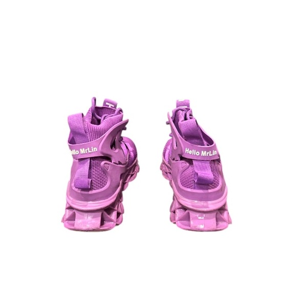 Hello Mr Lin Purple Blade Shoes Running/Walking, (NO SIZE TAG) Size 9. Preowned - Picture 4 of 10